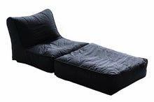 Load image into Gallery viewer, Black Sofa Cum Bed Beanbag