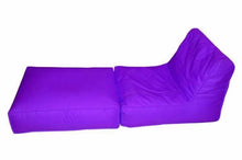 Load image into Gallery viewer, Purple Sofa Cum Bed Beanbag