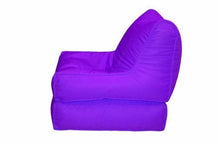 Load image into Gallery viewer, Purple Sofa Cum Bed Beanbag
