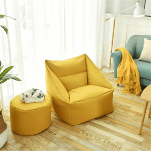 Yellow ChillSack With Stool