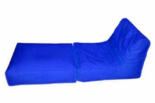 Load image into Gallery viewer, Blue Sofa Cum Bed Beanbag
