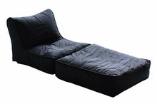 Load image into Gallery viewer, Black Sofa Cum Bed Beanbag
