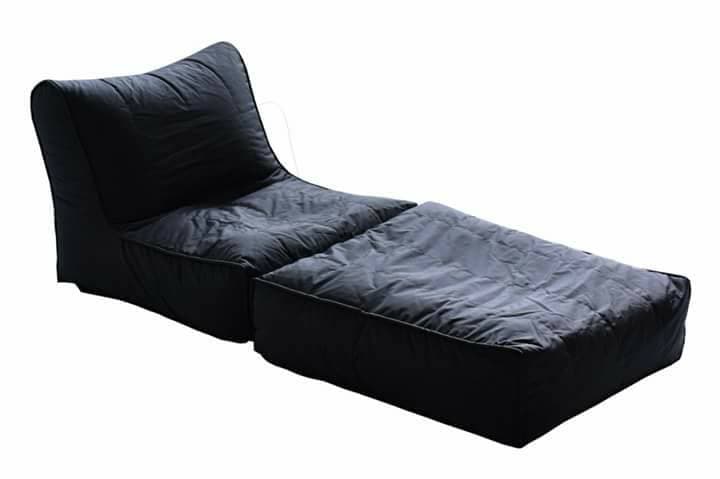 Black Sofa Cum Bed Beanbag