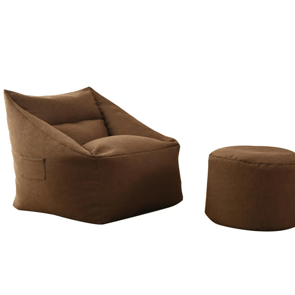 Brown ChillSack With Stool