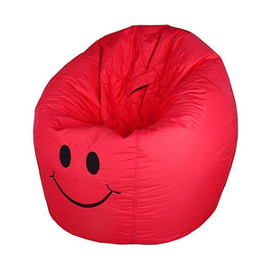 Red Smiley Beanbag Sofa