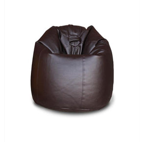 Comfy Leather Puffy Beanbag